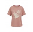 Coster Copenhagen T-shirt With Wild And Free Print And Mid Sleeve Washed Rose