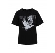 Coster Copenhagen T-shirt With Wild And Free Print And Mid Sleeve Black