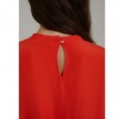 Coster Copenhagen Top With Mid Length Sleeves Lipstick Red