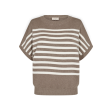 Freequent Ani Pullover Desert Taupe W. Off-White