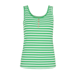 Freequent Basacie Top Stripe Green Ming Mix
