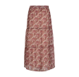 Freequent Emily Long Skirt Brick Red Mix