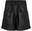 Gossia Thilla Leather Shorts Black 