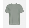 Moss Copenhagen Liv Organic Logo Tee C Green