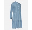 Moss Copenhagen Philippa Long Sleeves Shirt Dress L Blue Wash
