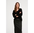 My Essential Wardrobe Julie V-neck Knit Pullover Black