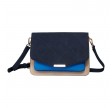 Noella Blanca Muli Compartment Bag Navy/Sand/Blue