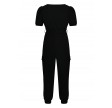 Sisters Point Girl Cargo Jumpsuit Black 