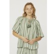 Sisters Point Inga SS Blouse D. Green Comb.