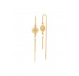 Sistie Balance Chain Earrings Gold-Plated With Freshwater Pearl