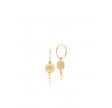 Sistie Balance Earrings Gold-Plated With Freshwater Pearl White