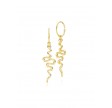 Sistie Young One Snake Earing Gold Pl. Silver