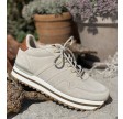 Woden Nora III Suede Plateau Grey Feather 