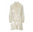 Y.A.S Eloise LS Shiny Dress D2D Pearled Ivory