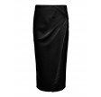 Y.A.S Pista HW Drape Midi Skirt Black