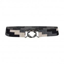 Co'couture Elastic Block Belt Black