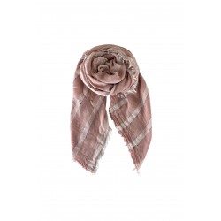 Black Colour Beverly Striped Scarf Rose 