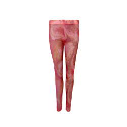 Black Colour Florence Mesh Leggings Pink Marble