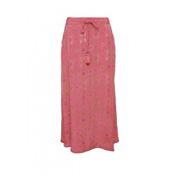 Black Colour Luna Regular Skirt Argyle Pink