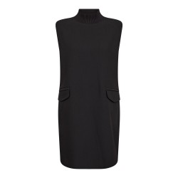 Co'Couture Vola Rib Turtleneck Dress Black