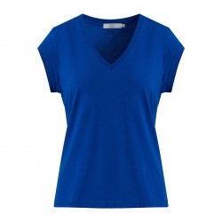 Coster Copenhagen CC Heart Basic V-Neck T-shirt Electric Blue