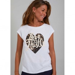 Coster Copenhagen T-shirt With Love To Hustle White