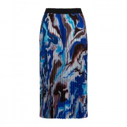 Coster Copenhagen Plisse Skirt With Print Flow Print 