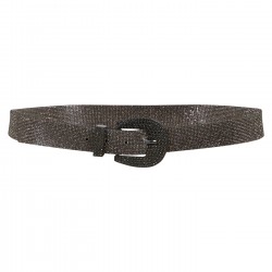 Coster Copenhagen Shimmer Belt Silver/Black