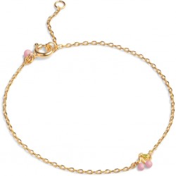 Enamel Copenhagen Bracelet Cherry Light Pink Gold