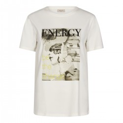 Freequent Fenjal Tee Off-White W. Desert Taupe