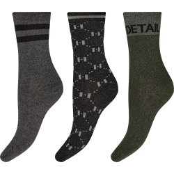Hype The Detail Fashion Sock 3-pack In Box Grey 