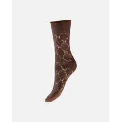 Hype The Detail Logo Cosy Socks Brown