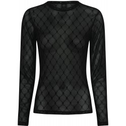 Hype The Detail Mesh Blouse Black With Black H