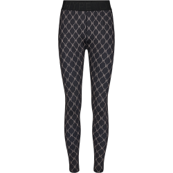 Hype The Detail Printed Leggings Black With Beige H