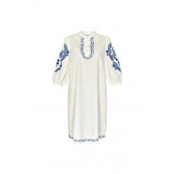 Love & Divine Dress Cream/Blue