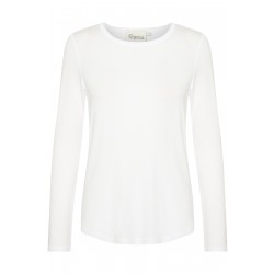 My Essential Wardrobe 18 The Modal Blouse Bright White