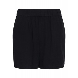 Pieces Vinsty HW Linen Shorts Noos BC Black