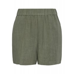 Pieces Vinsty HW Linen Shorts Noos BC Deep Lichen Green