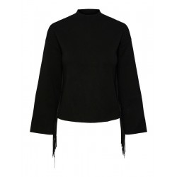 Y.A.S Yasfringa 7/8 Knit Pullover Black