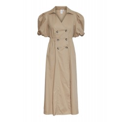 Y.A.S Trench 2/4 Long Dress Ginger Root